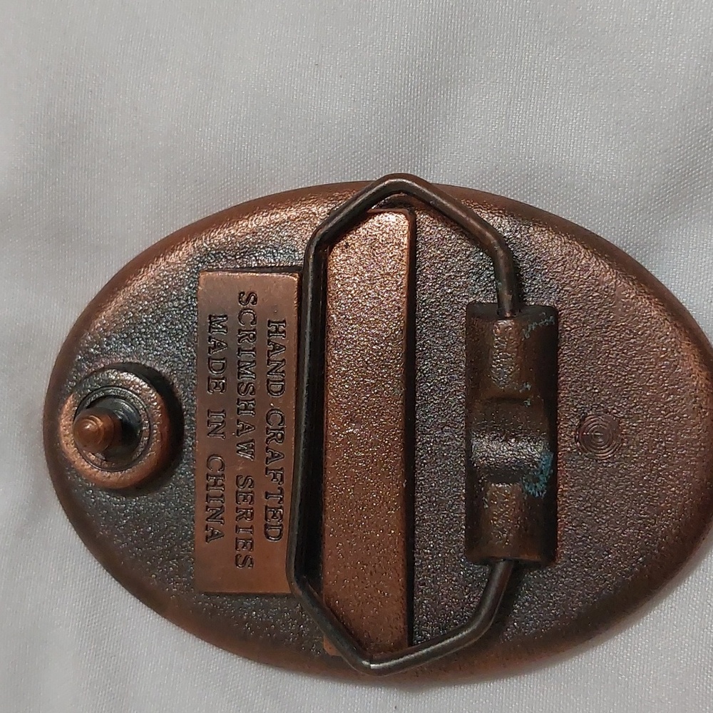 Vintage Oval Deer Belt Buckle - Picture 3 of 4